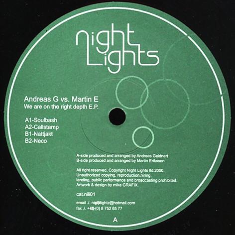 Andreas Geidnert, Martin Eriksson  - We Are On The Right Depth E.P.