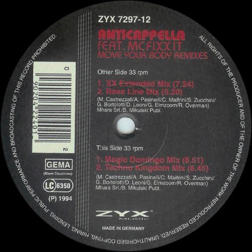 Anticappella - Move Your Body (Remixes)