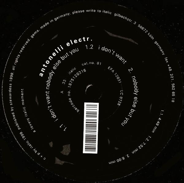 Antonelli Electr. - I Don't Want Nobody Else But You