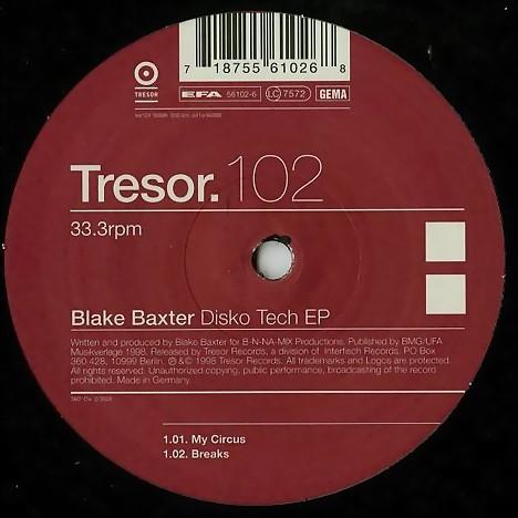 Blake Baxter - Disko Tech EP