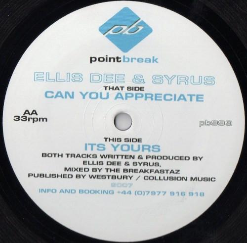 Ellis Dee & Syrus - Can You Appreciate / It's Yours