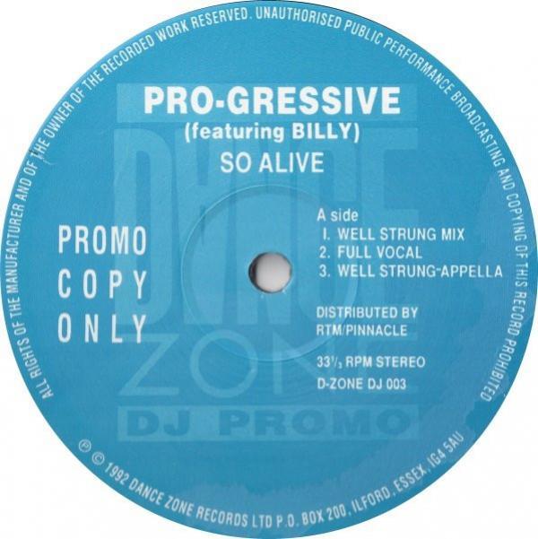 Pro-Gressive, Billy  - So Alive